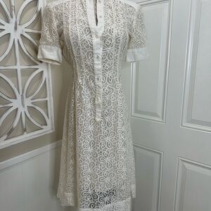 Elegant White Lace Dress “petite”